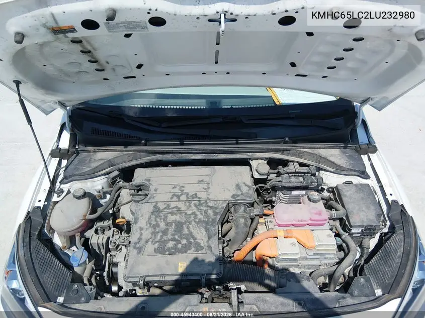 2020 HYUNDAI IONIQ VIN KMHC65LC2LU232980 — фото 10