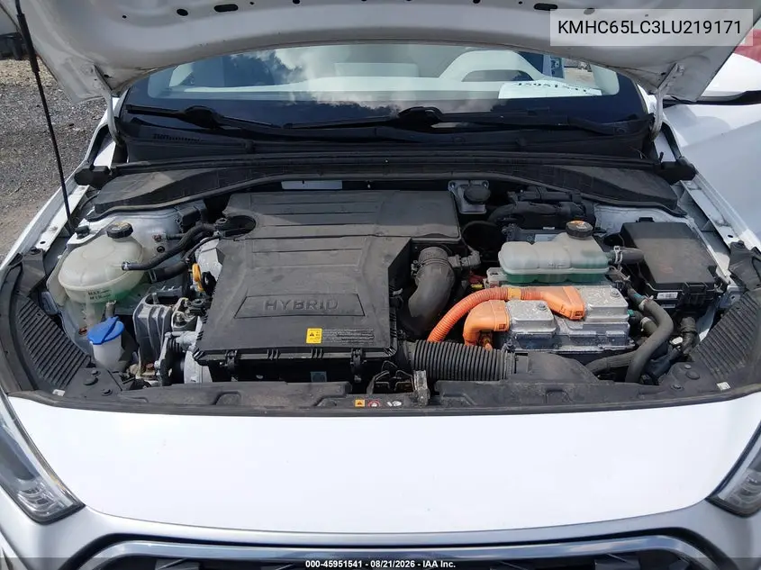 2020 HYUNDAI IONIQ VIN KMHC65LC3LU219171 — фото 10