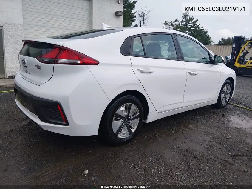 2020 HYUNDAI IONIQ VIN KMHC65LC3LU219171 — фото 4