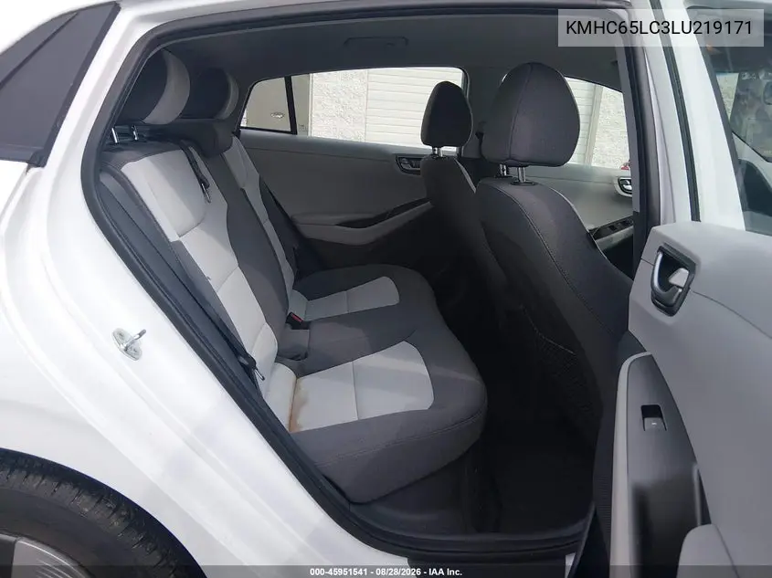 2020 HYUNDAI IONIQ VIN KMHC65LC3LU219171 — фото 8