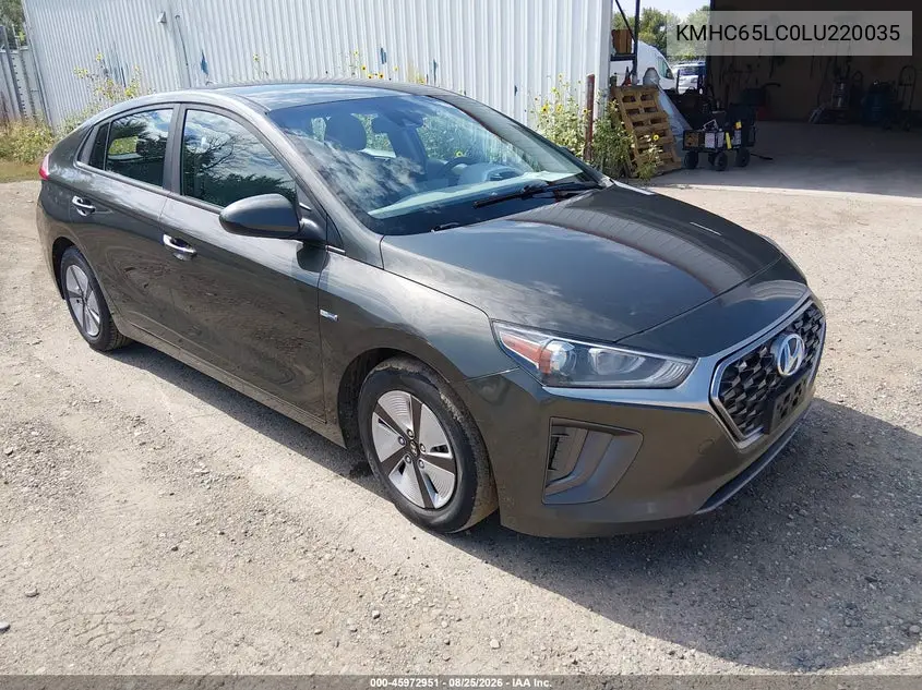 HYUNDAI IONIQ 2020, VIN KMHC65LC0LU220035
