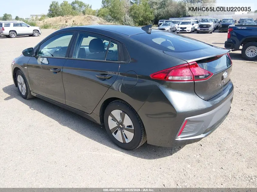 2020 HYUNDAI IONIQ VIN KMHC65LC0LU220035 — фото 3