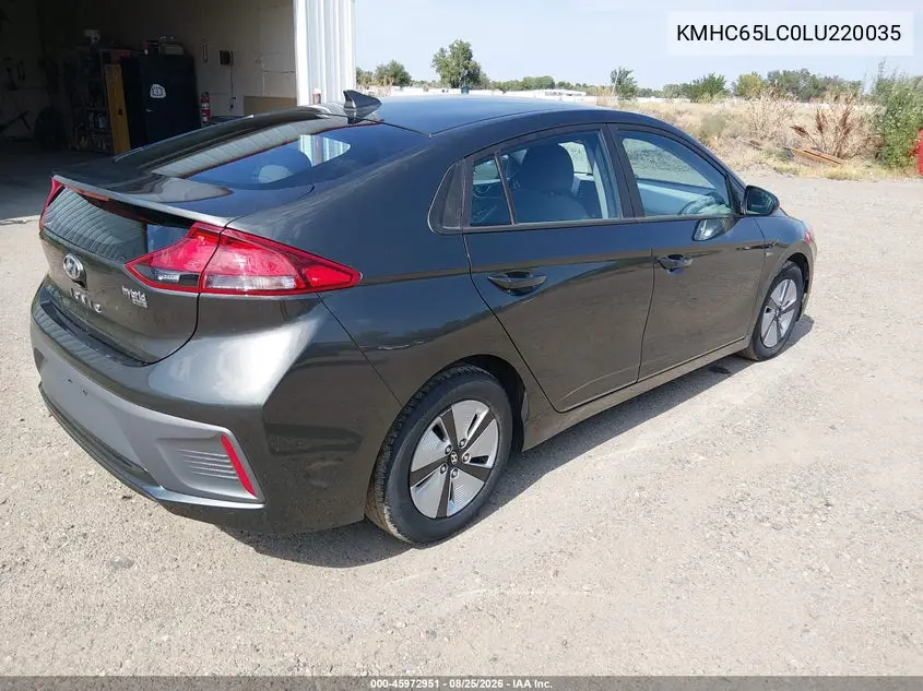 2020 HYUNDAI IONIQ VIN KMHC65LC0LU220035 — фото 4