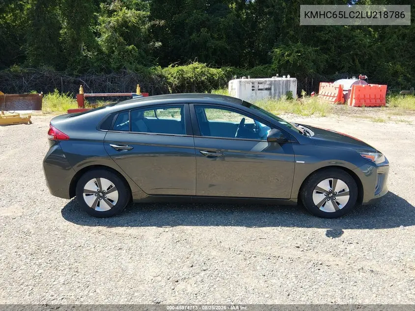 2020 HYUNDAI IONIQ VIN KMHC65LC2LU218786 — фото 18
