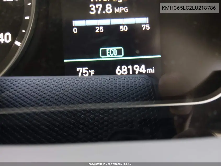 2020 HYUNDAI IONIQ VIN KMHC65LC2LU218786 — фото 20