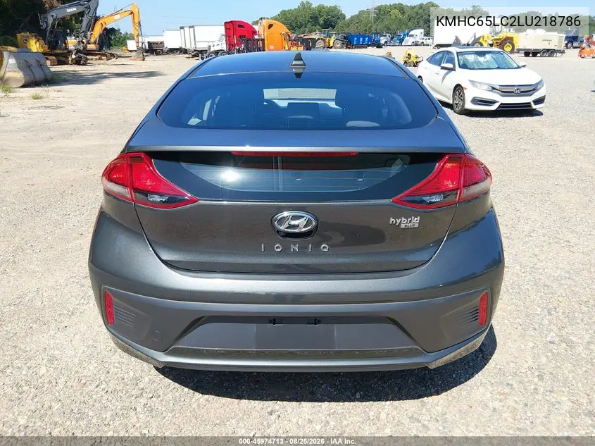 2020 HYUNDAI IONIQ VIN KMHC65LC2LU218786 — фото 21