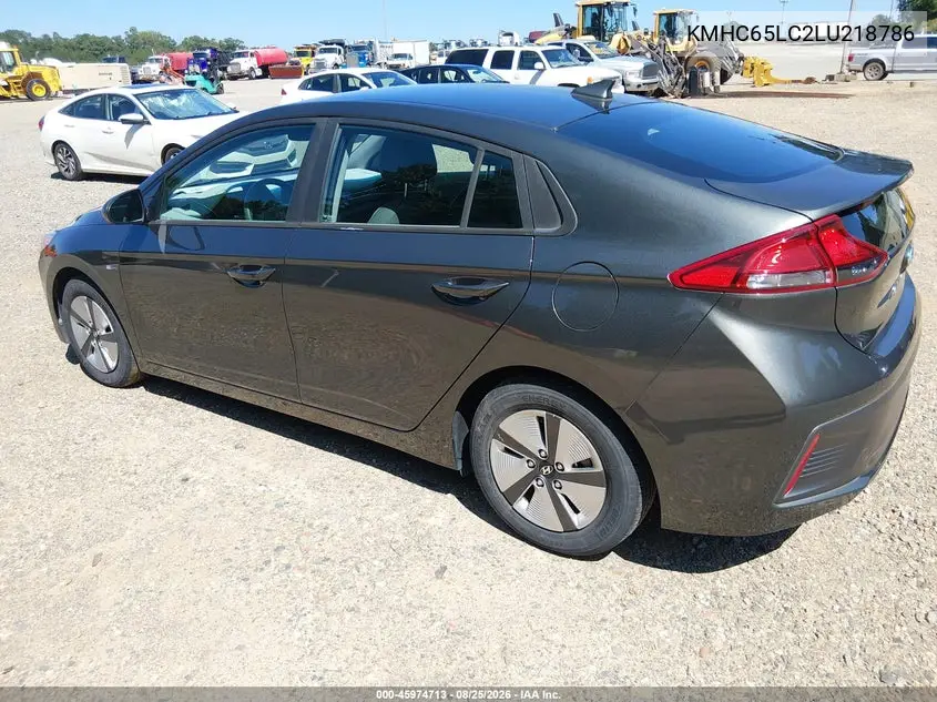 2020 HYUNDAI IONIQ VIN KMHC65LC2LU218786 — фото 3