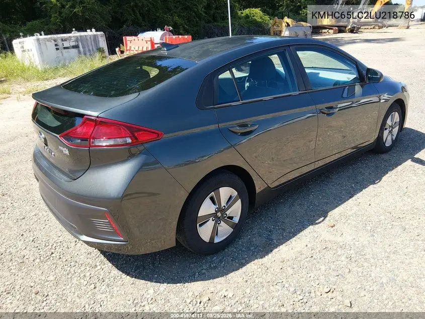 2020 HYUNDAI IONIQ VIN KMHC65LC2LU218786 — фото 4