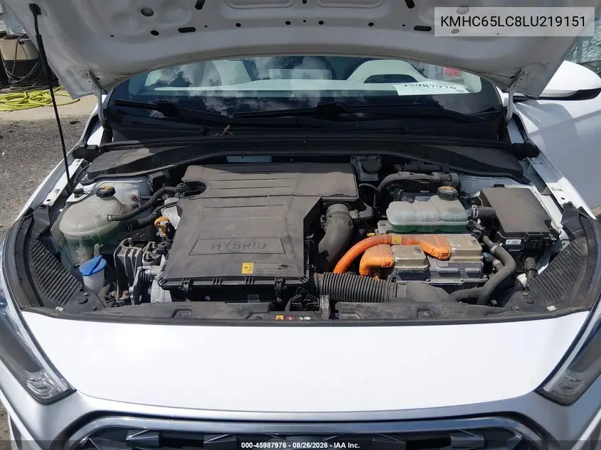 2020 HYUNDAI IONIQ VIN KMHC65LC8LU219151 — фото 10
