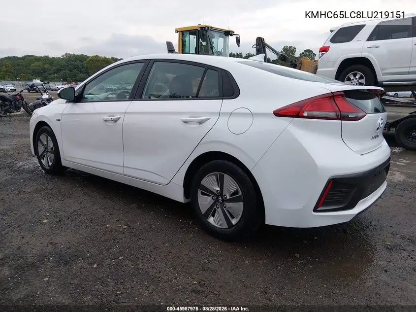 2020 HYUNDAI IONIQ VIN KMHC65LC8LU219151 — фото 3