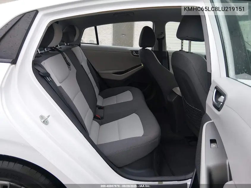 2020 HYUNDAI IONIQ VIN KMHC65LC8LU219151 — фото 8