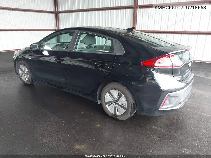 2020 HYUNDAI IONIQ VIN KMHC65LC7LU218668 — фото 3