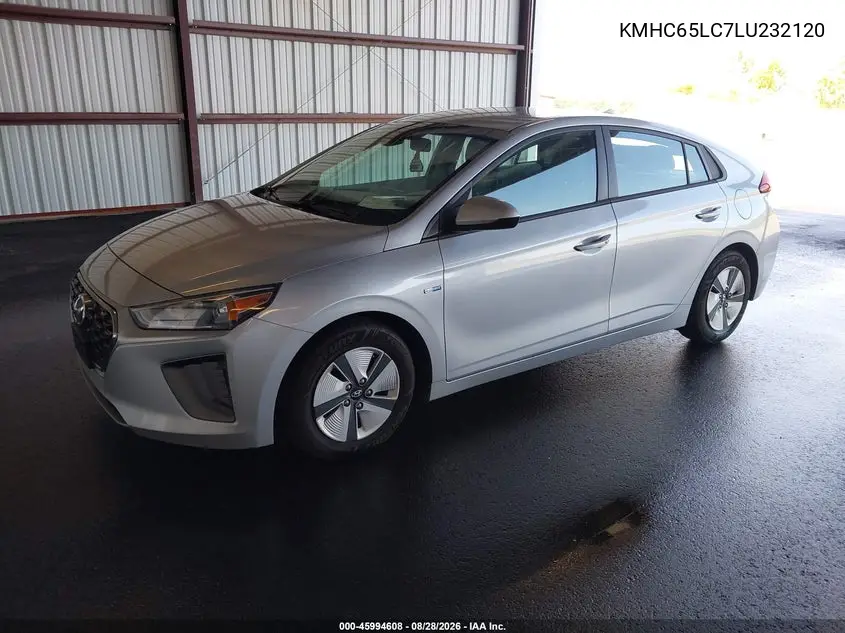 2020 HYUNDAI IONIQ VIN KMHC65LC7LU232120 — фото 2