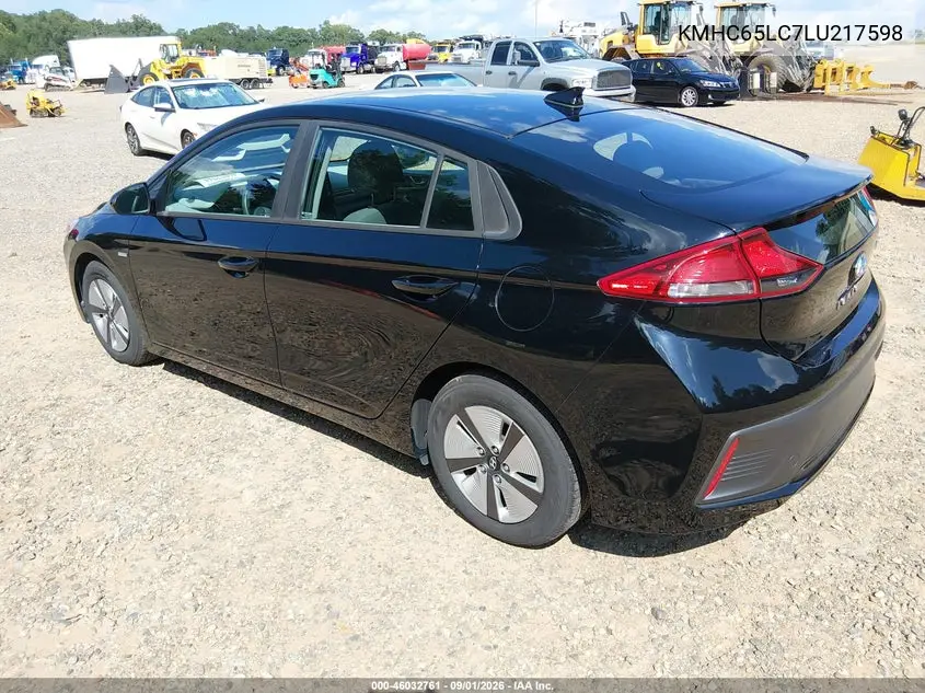 2020 HYUNDAI IONIQ VIN KMHC65LC7LU217598 — фото 3
