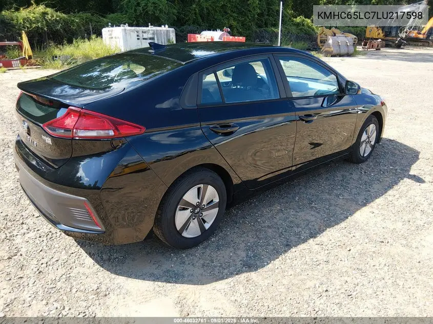 2020 HYUNDAI IONIQ VIN KMHC65LC7LU217598 — фото 4