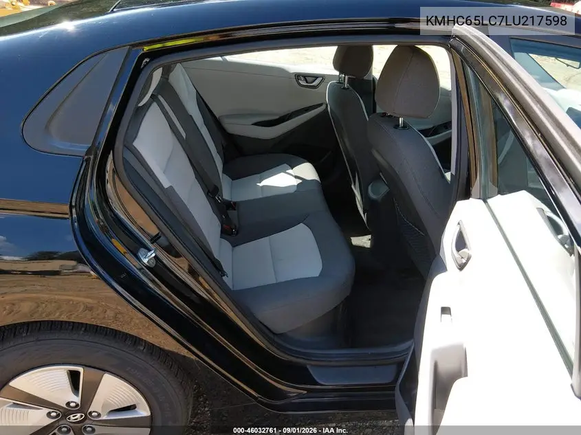 2020 HYUNDAI IONIQ VIN KMHC65LC7LU217598 — фото 8