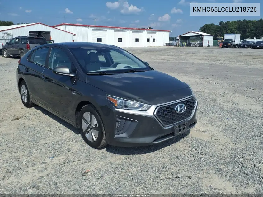 HYUNDAI IONIQ 2020, VIN KMHC65LC6LU218726