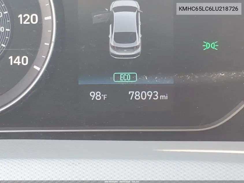 2020 HYUNDAI IONIQ VIN KMHC65LC6LU218726 — фото 15