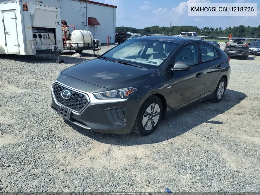 2020 HYUNDAI IONIQ VIN KMHC65LC6LU218726 — фото 2
