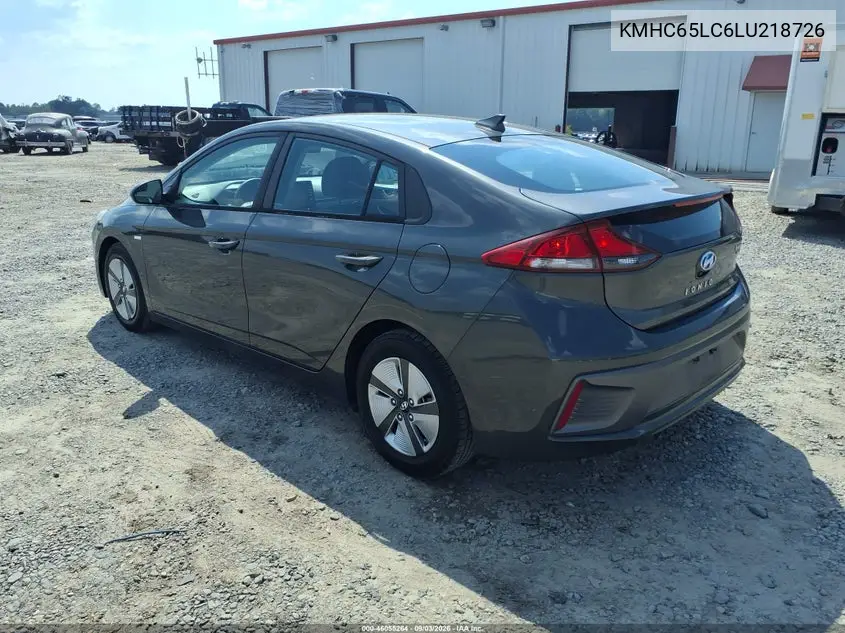 2020 HYUNDAI IONIQ VIN KMHC65LC6LU218726 — фото 3