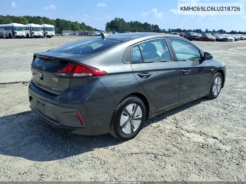 2020 HYUNDAI IONIQ VIN KMHC65LC6LU218726 — фото 4