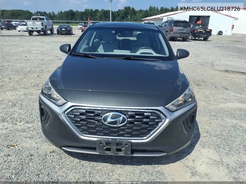 2020 HYUNDAI IONIQ VIN KMHC65LC6LU218726 — фото 6
