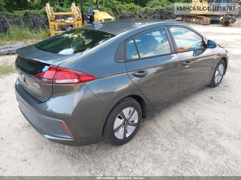 2020 HYUNDAI IONIQ VIN KMHC65LC4LU218787 — фото 4
