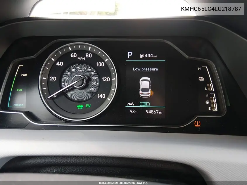 2020 HYUNDAI IONIQ VIN KMHC65LC4LU218787 — фото 7