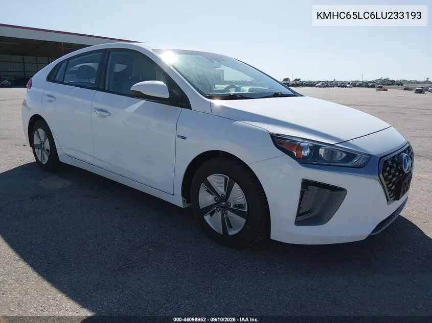 HYUNDAI IONIQ 2020, VIN KMHC65LC6LU233193