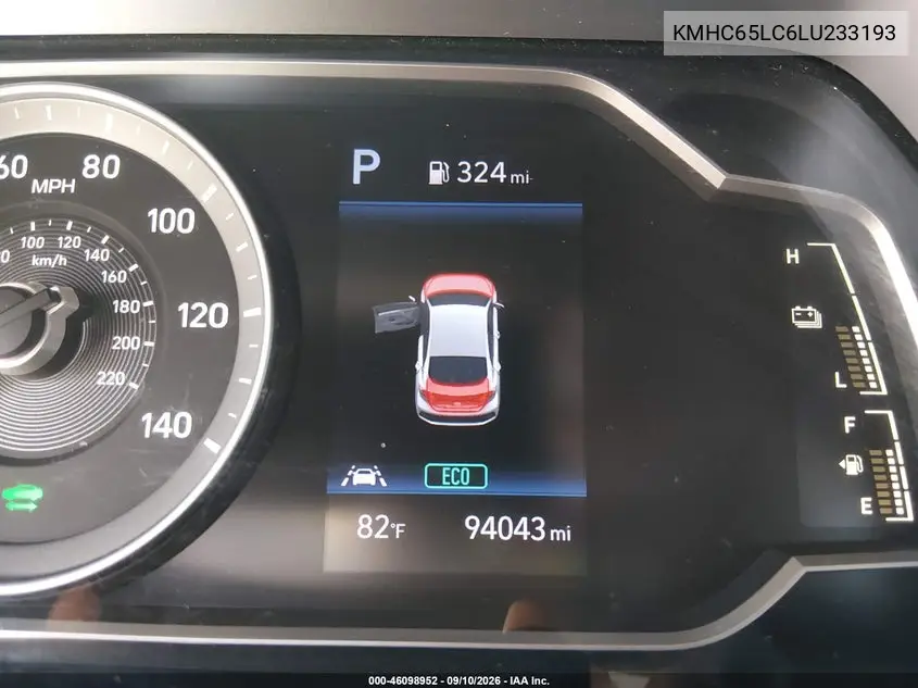 2020 HYUNDAI IONIQ VIN KMHC65LC6LU233193 — фото 15
