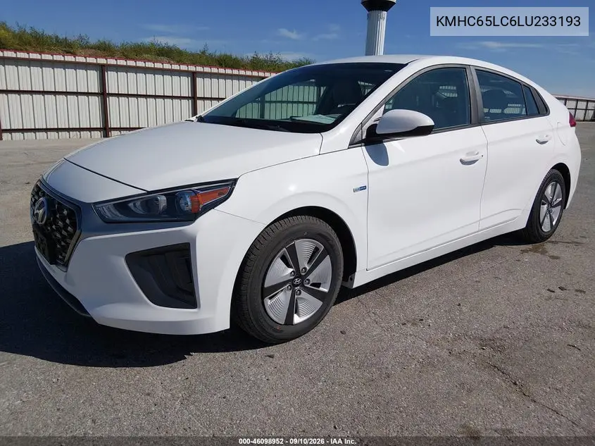 2020 HYUNDAI IONIQ VIN KMHC65LC6LU233193 — фото 2