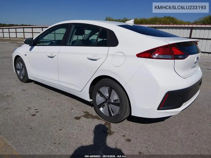 2020 HYUNDAI IONIQ VIN KMHC65LC6LU233193 — фото 3