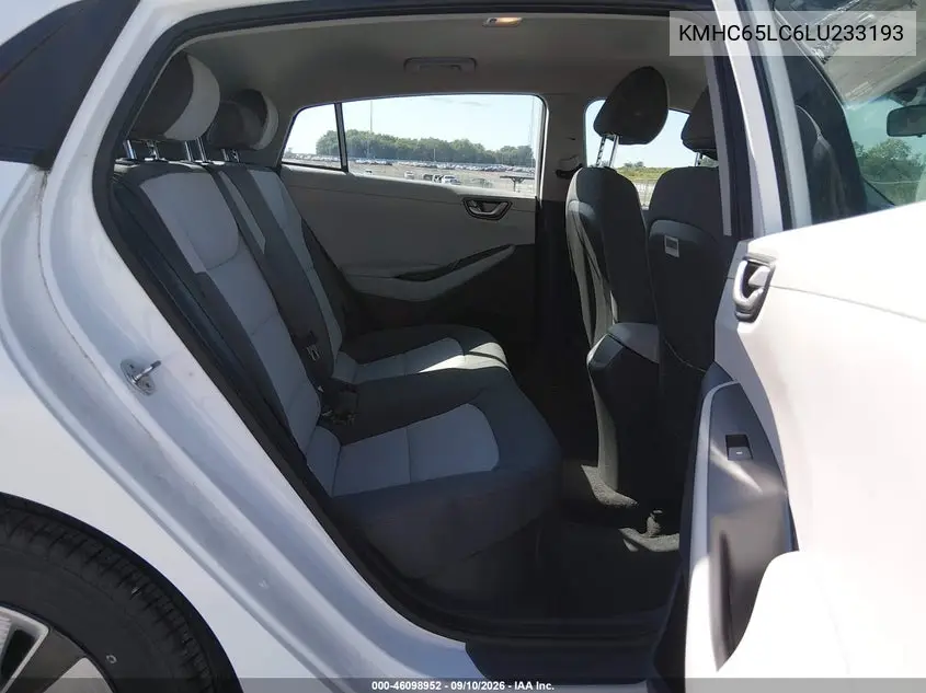 2020 HYUNDAI IONIQ VIN KMHC65LC6LU233193 — фото 8