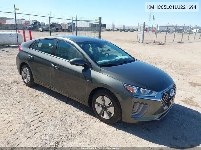 HYUNDAI IONIQ 2020, VIN KMHC65LC1LU221694