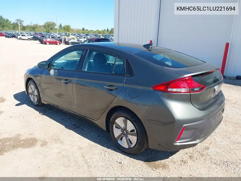 2020 HYUNDAI IONIQ VIN KMHC65LC1LU221694 — фото 3