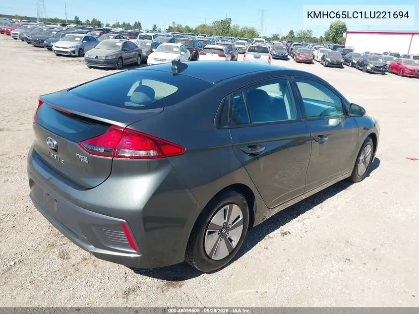 2020 HYUNDAI IONIQ VIN KMHC65LC1LU221694 — фото 4