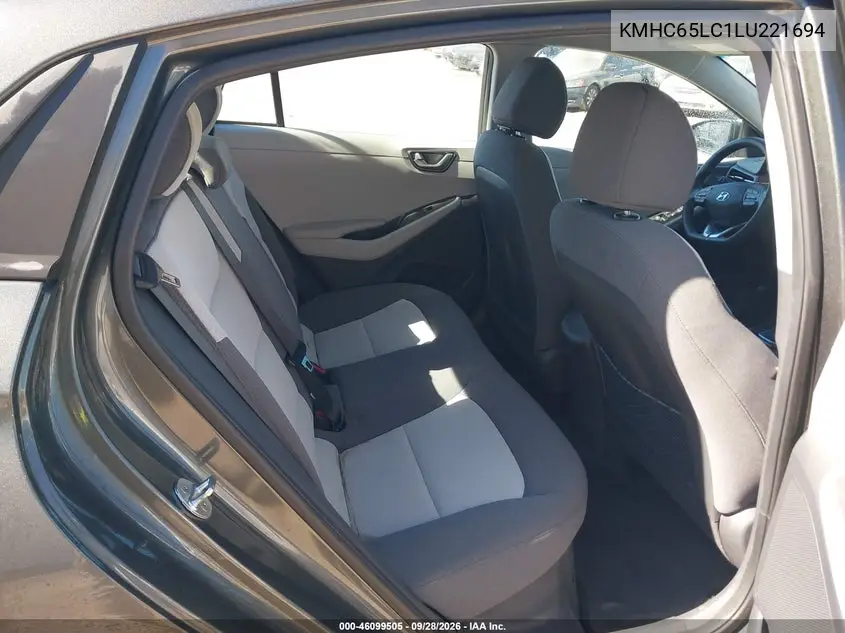 2020 HYUNDAI IONIQ VIN KMHC65LC1LU221694 — фото 8