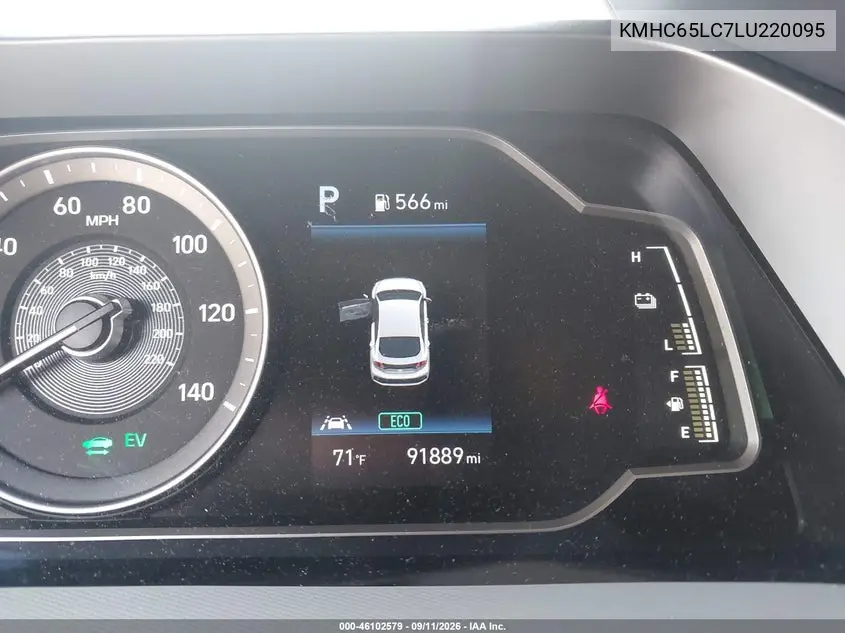 2020 HYUNDAI IONIQ VIN KMHC65LC7LU220095 — фото 15