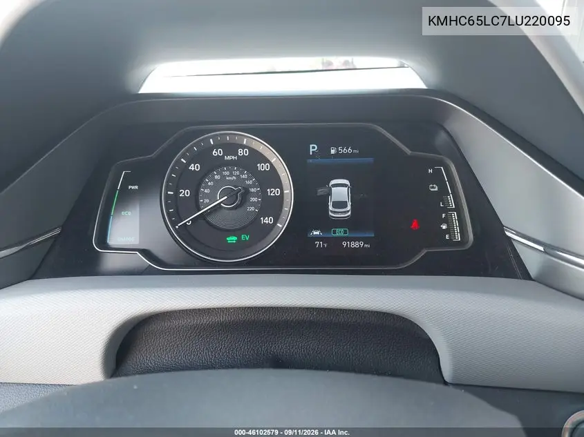 2020 HYUNDAI IONIQ VIN KMHC65LC7LU220095 — фото 7