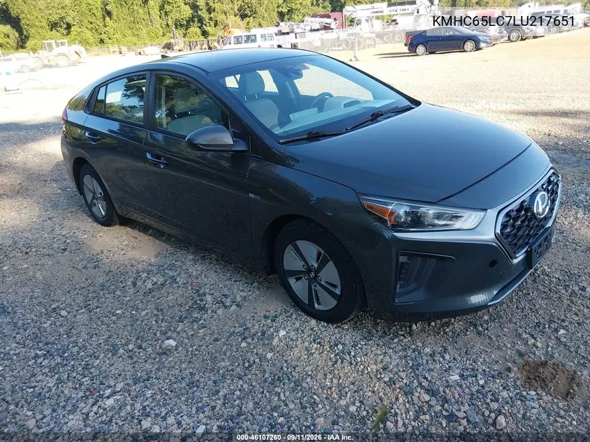 HYUNDAI IONIQ 2020, VIN KMHC65LC7LU217651