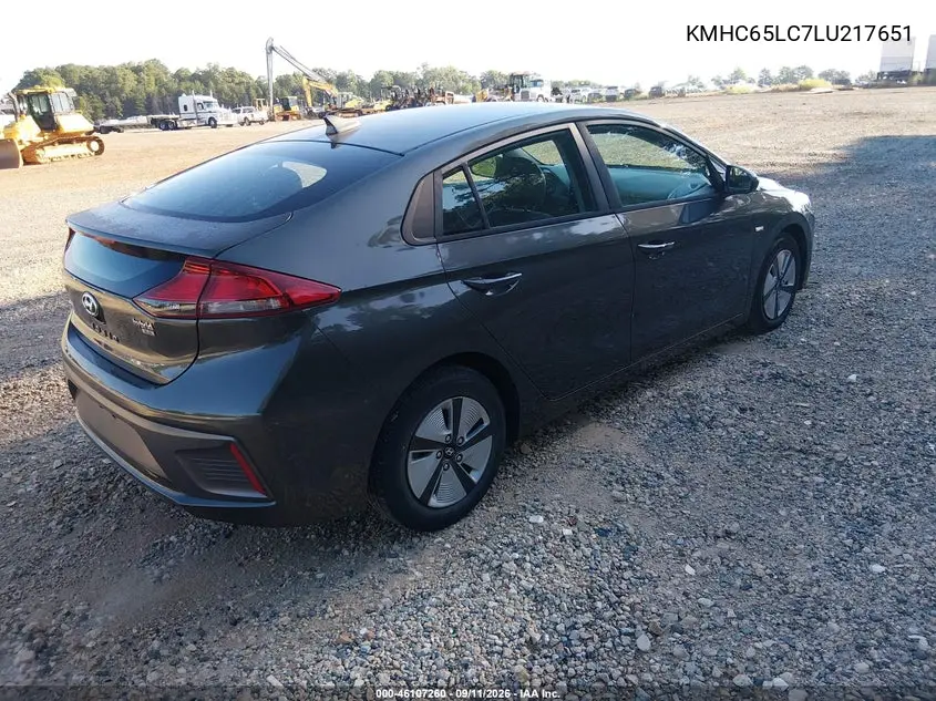 2020 HYUNDAI IONIQ VIN KMHC65LC7LU217651 — фото 4
