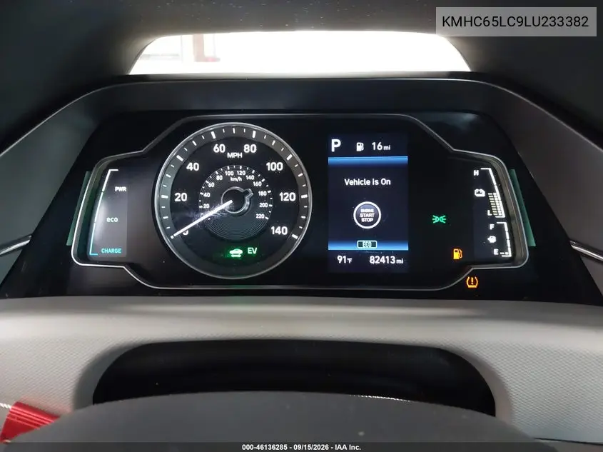 2020 HYUNDAI IONIQ VIN KMHC65LC9LU233382 — фото 7