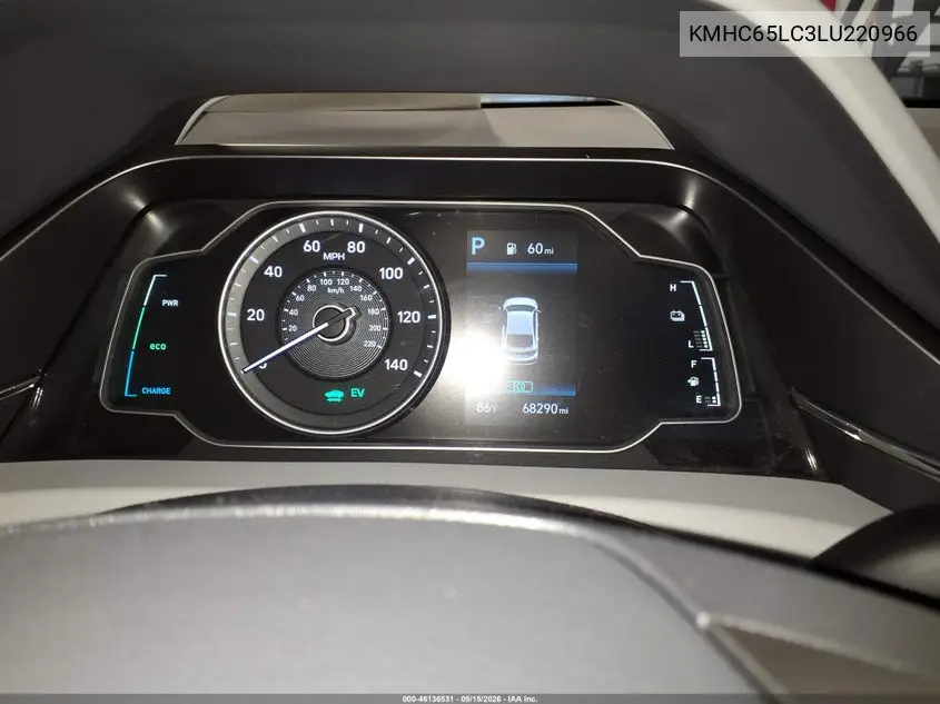 2020 HYUNDAI IONIQ VIN KMHC65LC3LU220966 — фото 7
