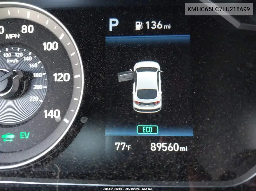 2020 HYUNDAI IONIQ VIN KMHC65LC7LU218699 — фото 20
