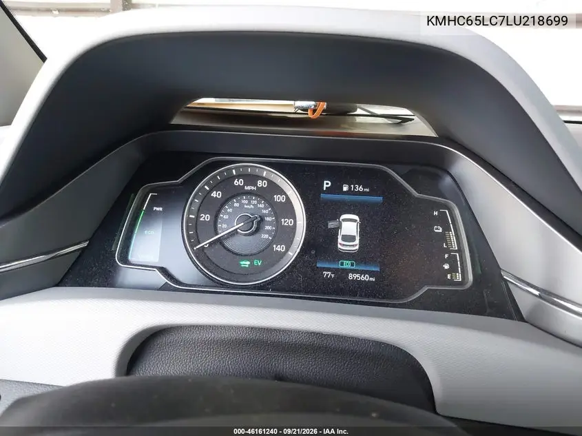 2020 HYUNDAI IONIQ VIN KMHC65LC7LU218699 — фото 7