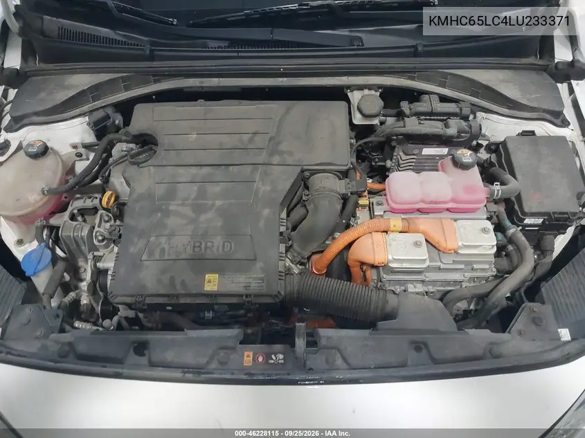 2020 HYUNDAI IONIQ VIN KMHC65LC4LU233371 — фото 10