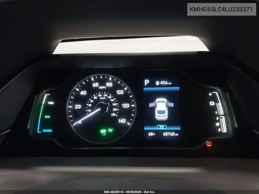 2020 HYUNDAI IONIQ VIN KMHC65LC4LU233371 — фото 7