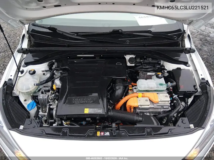 2020 HYUNDAI IONIQ VIN KMHC65LC3LU221521 — фото 10