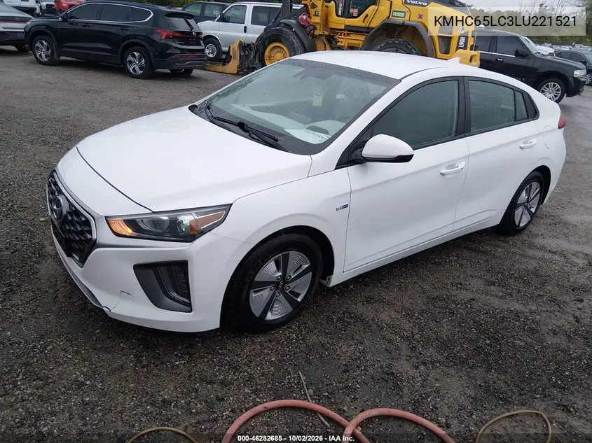 2020 HYUNDAI IONIQ VIN KMHC65LC3LU221521 — фото 2