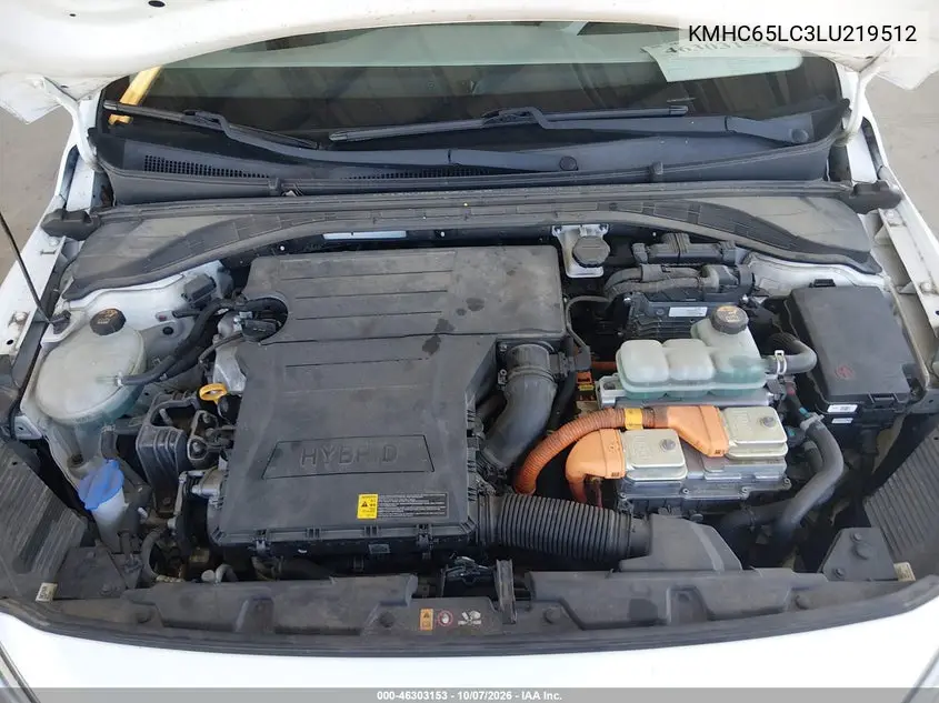2020 HYUNDAI IONIQ VIN KMHC65LC3LU219512 — фото 10